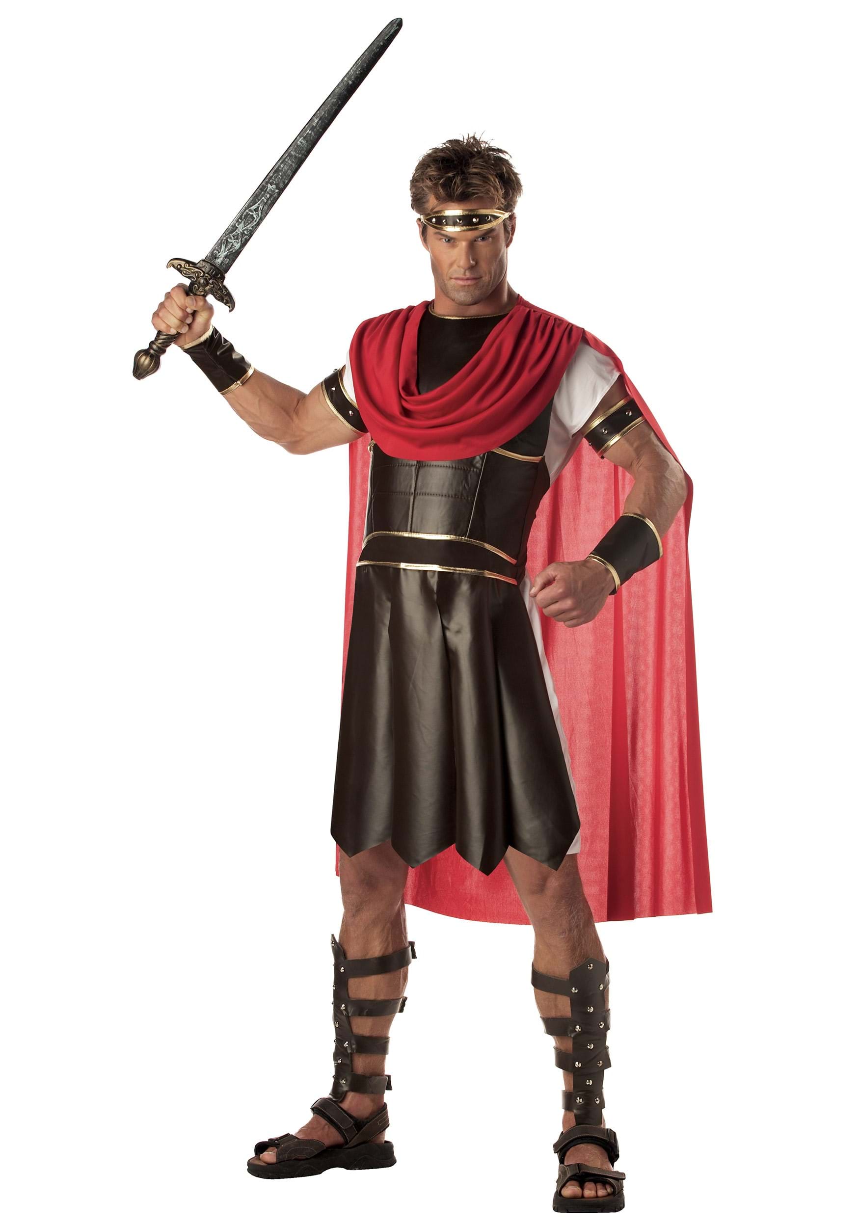 Photos - Fancy Dress California Costume Collection Men's Greek Warrior Costume Brown CA00753 