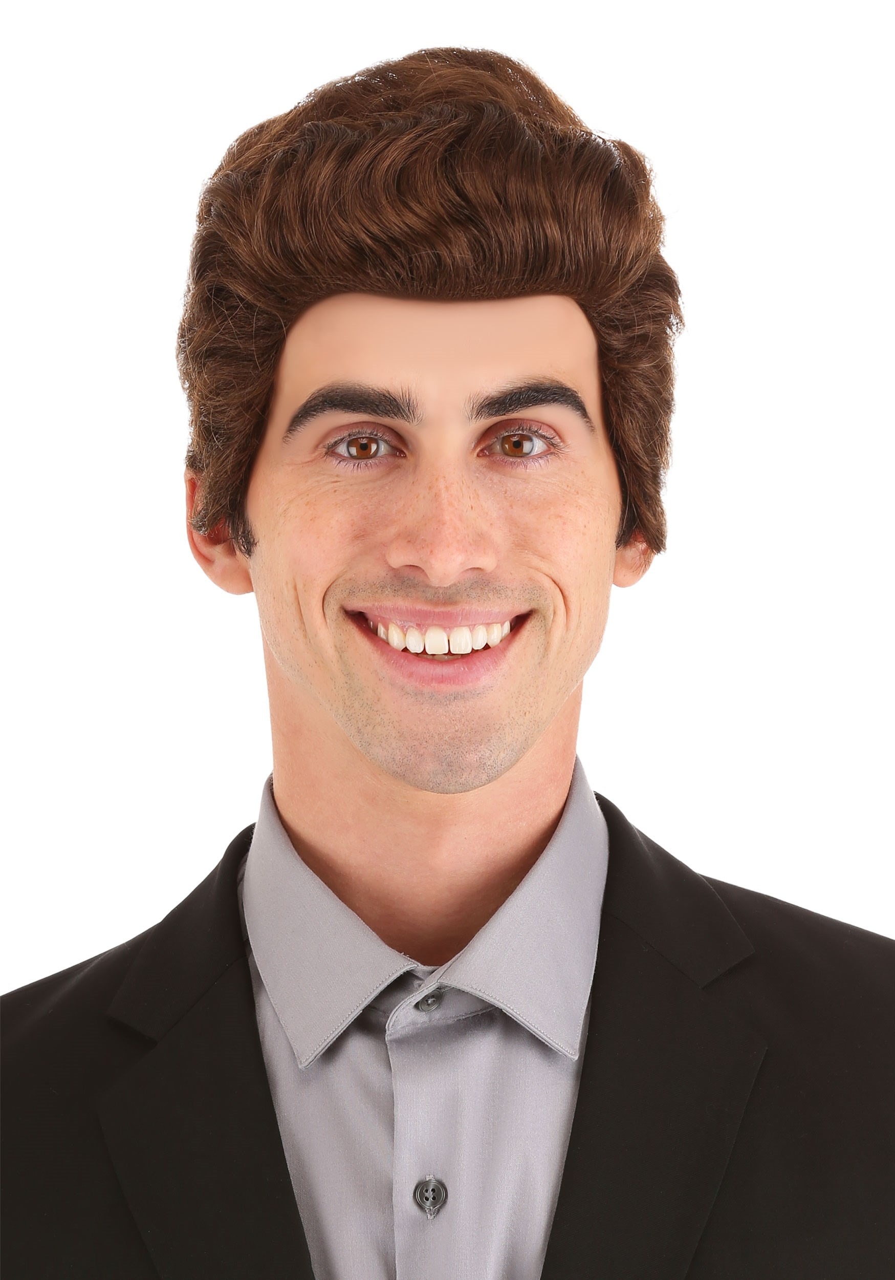 Brown Adult Salesman Wig
