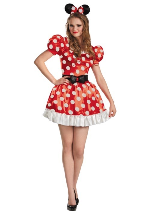 Red Minnie Classic Adult Costume