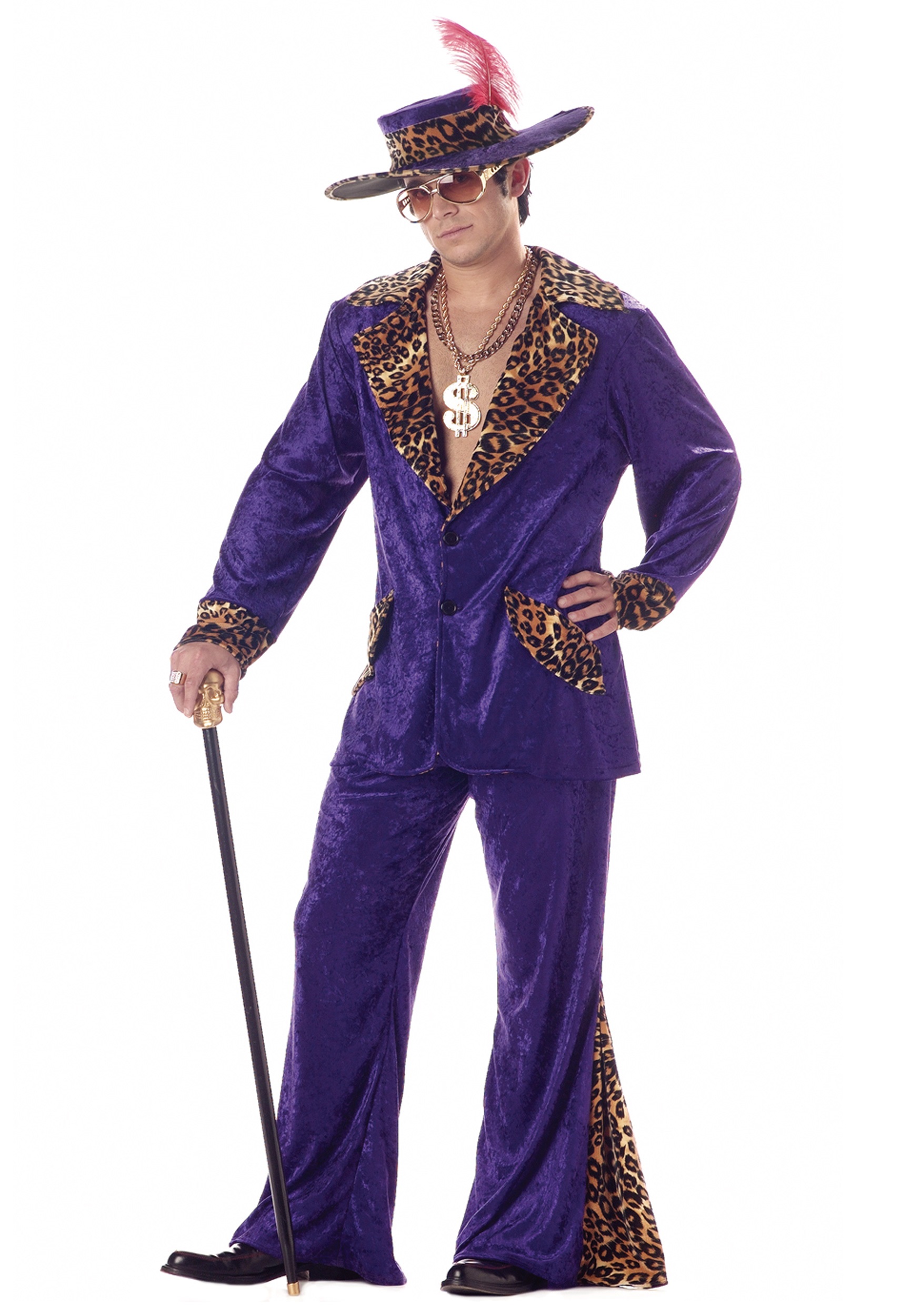 Photos - Fancy Dress California Costume Collection Purple Pimp Costume for Men Purple CA00839PR 