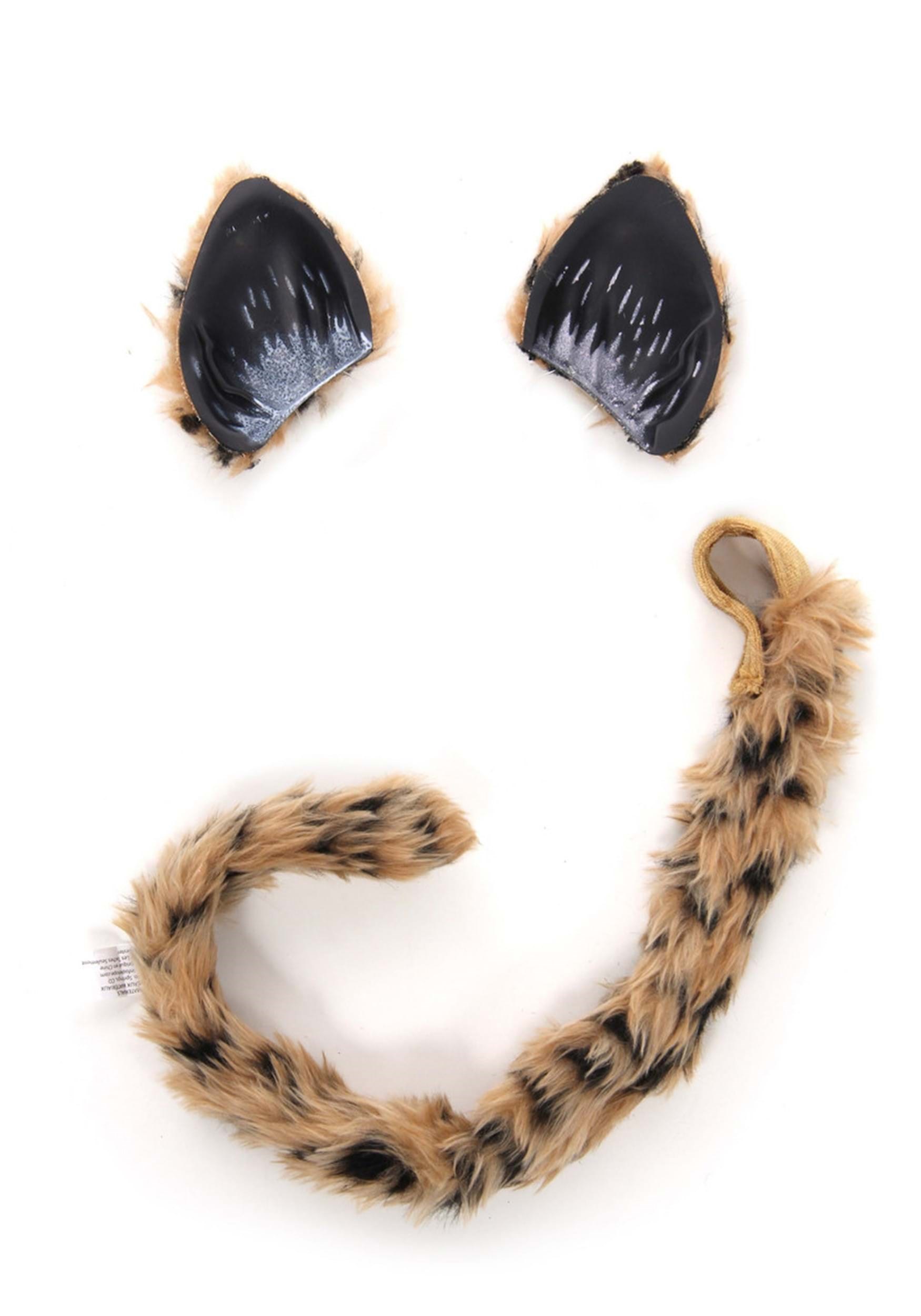 Cheetah Tail and Ears Costume Kit | Cat Costume Accessories