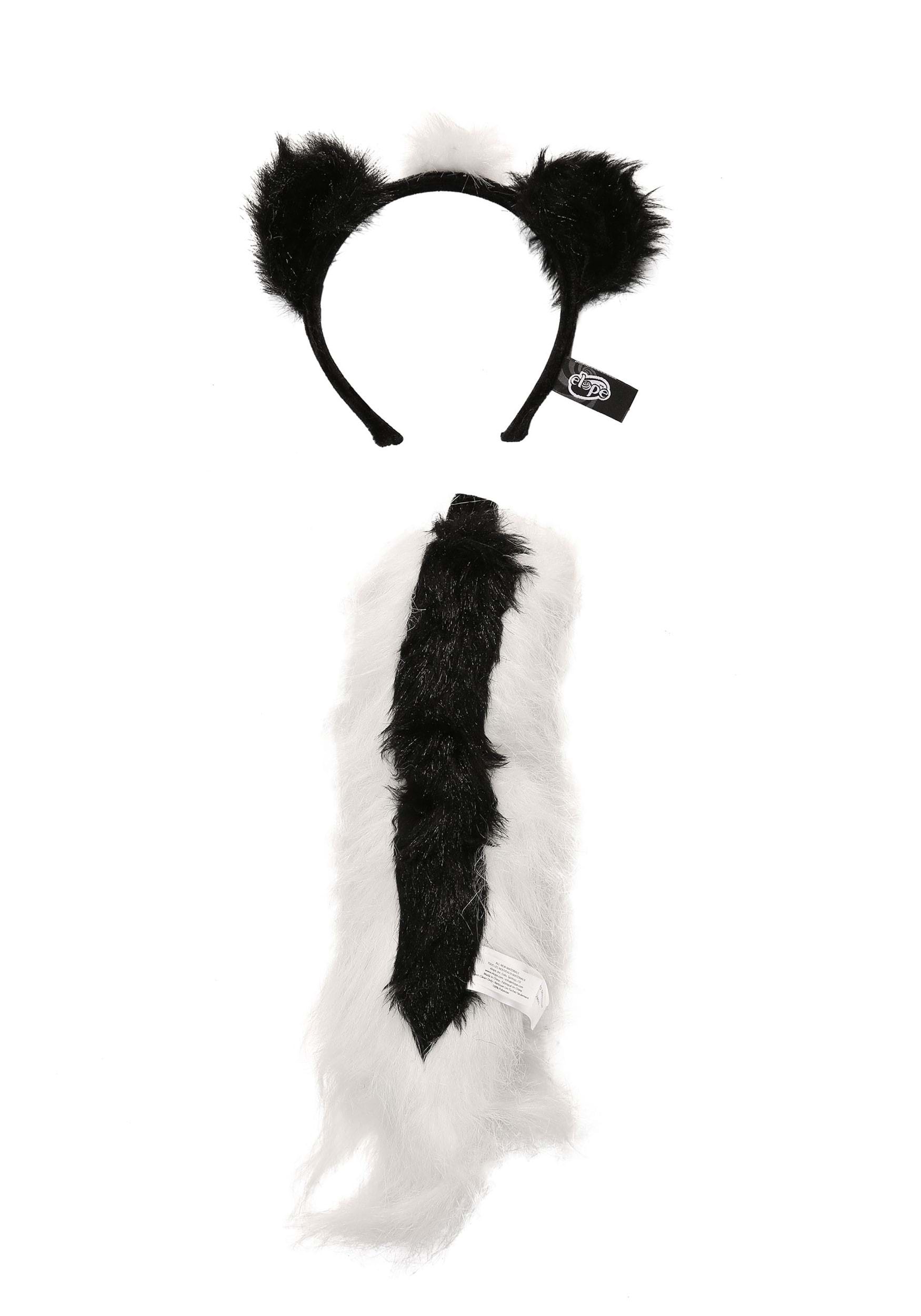 Adult Skunk Ears & Tail Kit , Costume Kit