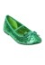 Girls Green Glitter Ballet Flats22