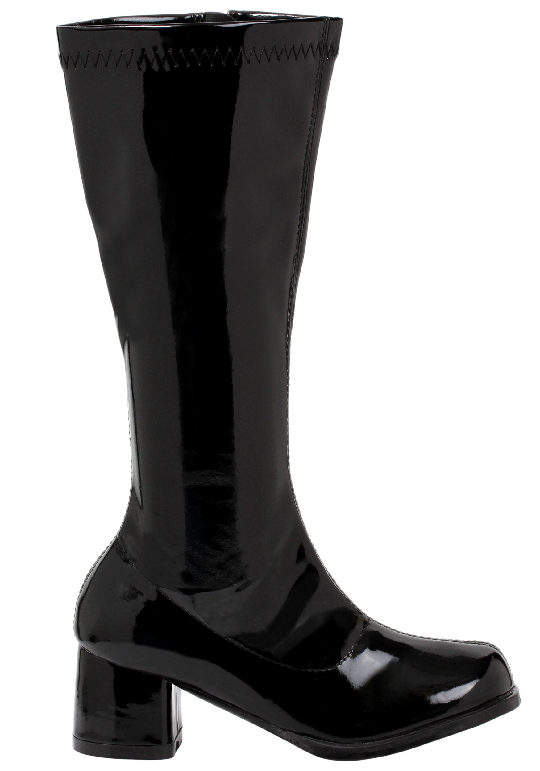 Black Gogo Costume Boots for Girls