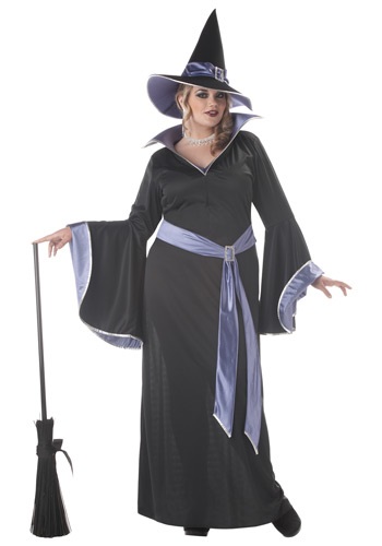 Womens Plus Size Glamour Witch Incantasia Costume