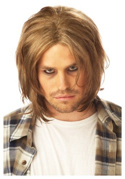 Mens Grunge Band Blonde Wig