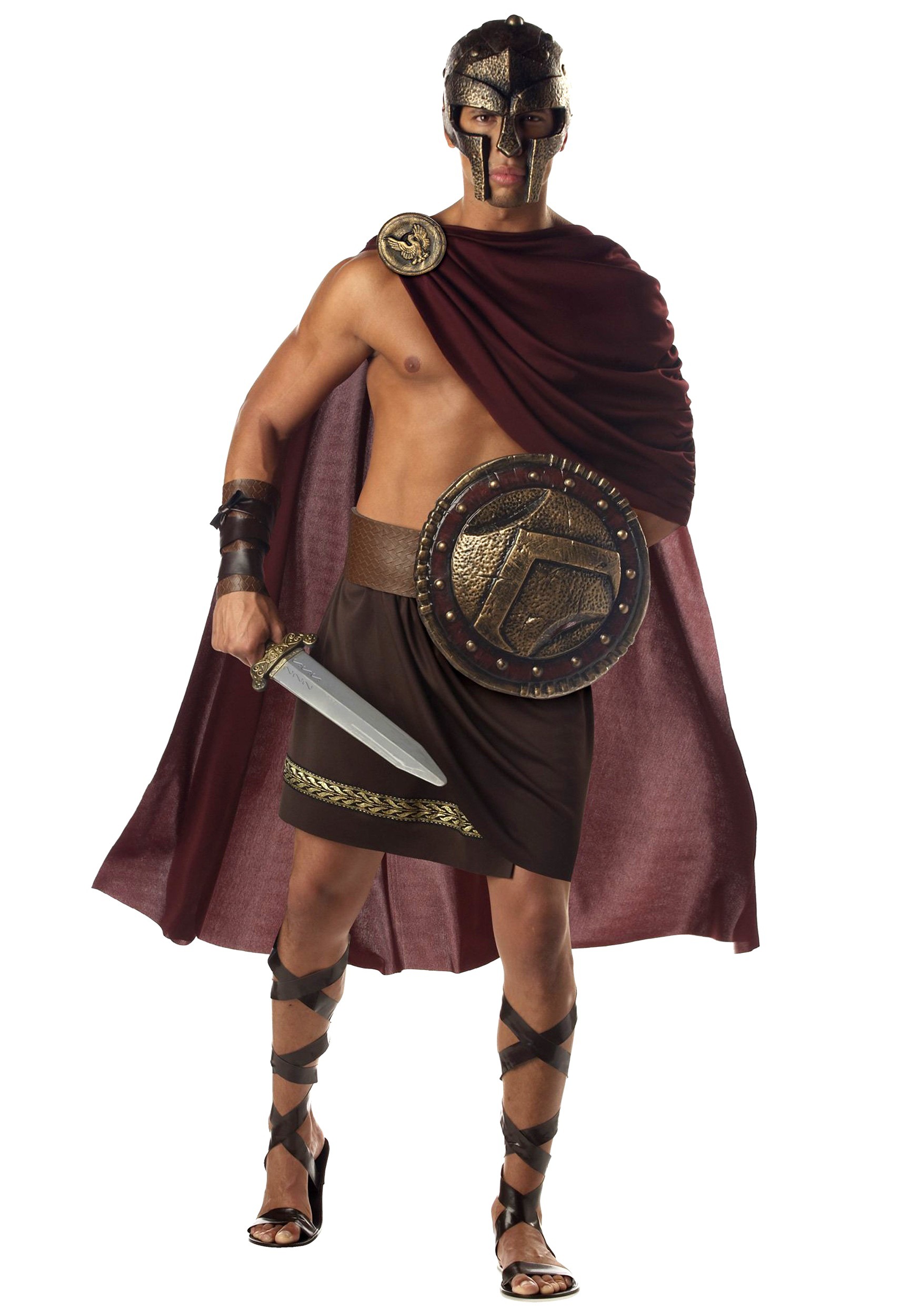 Photos - Fancy Dress California Costume Collection Spartan Warrior Adult Costume Red CA01023 