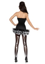 Women's Sexy Skeleton Costume Alt 1