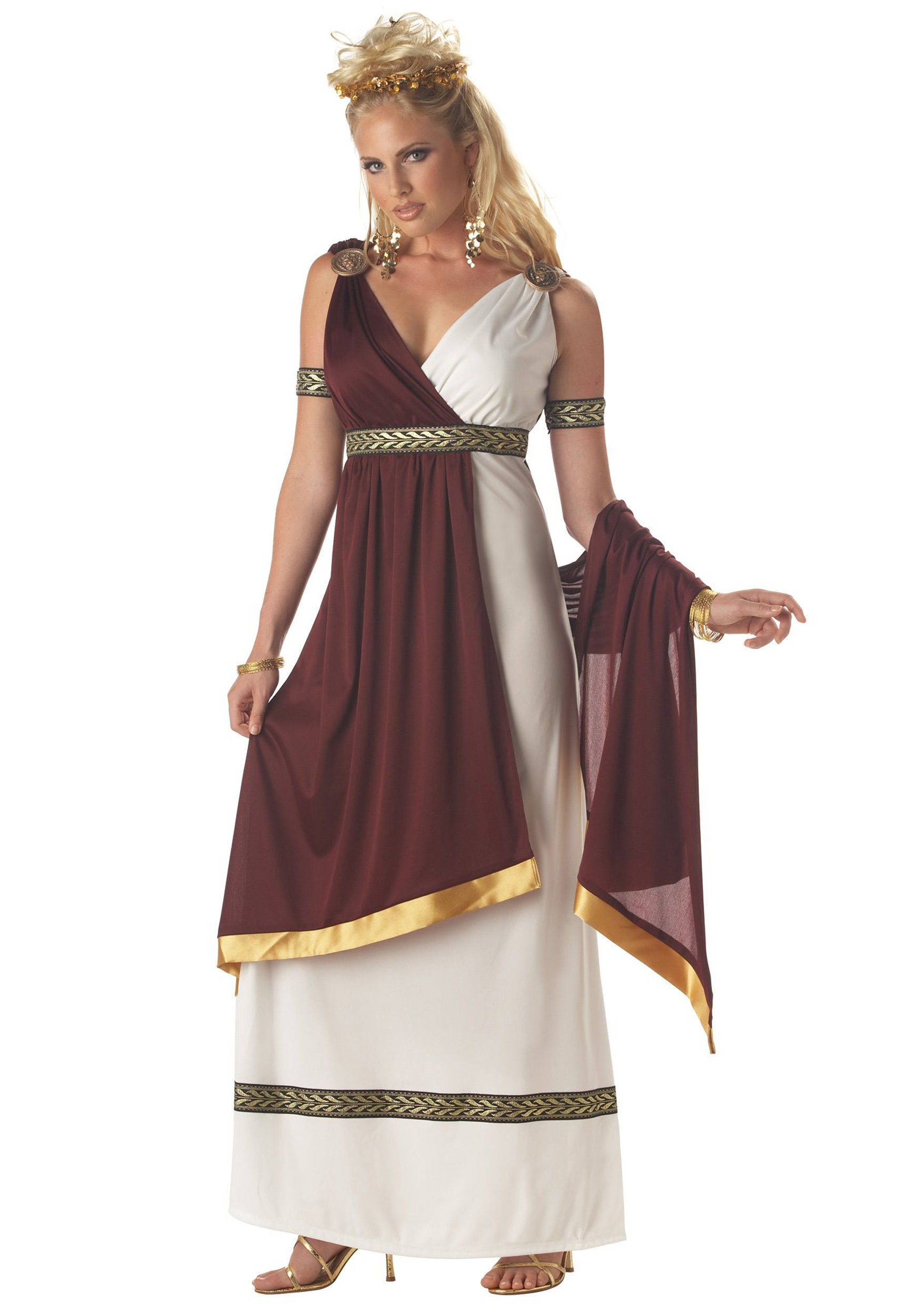 Photos - Fancy Dress California Costume Collection Women's Roman Toga Costume | Adult Toga Cost 
