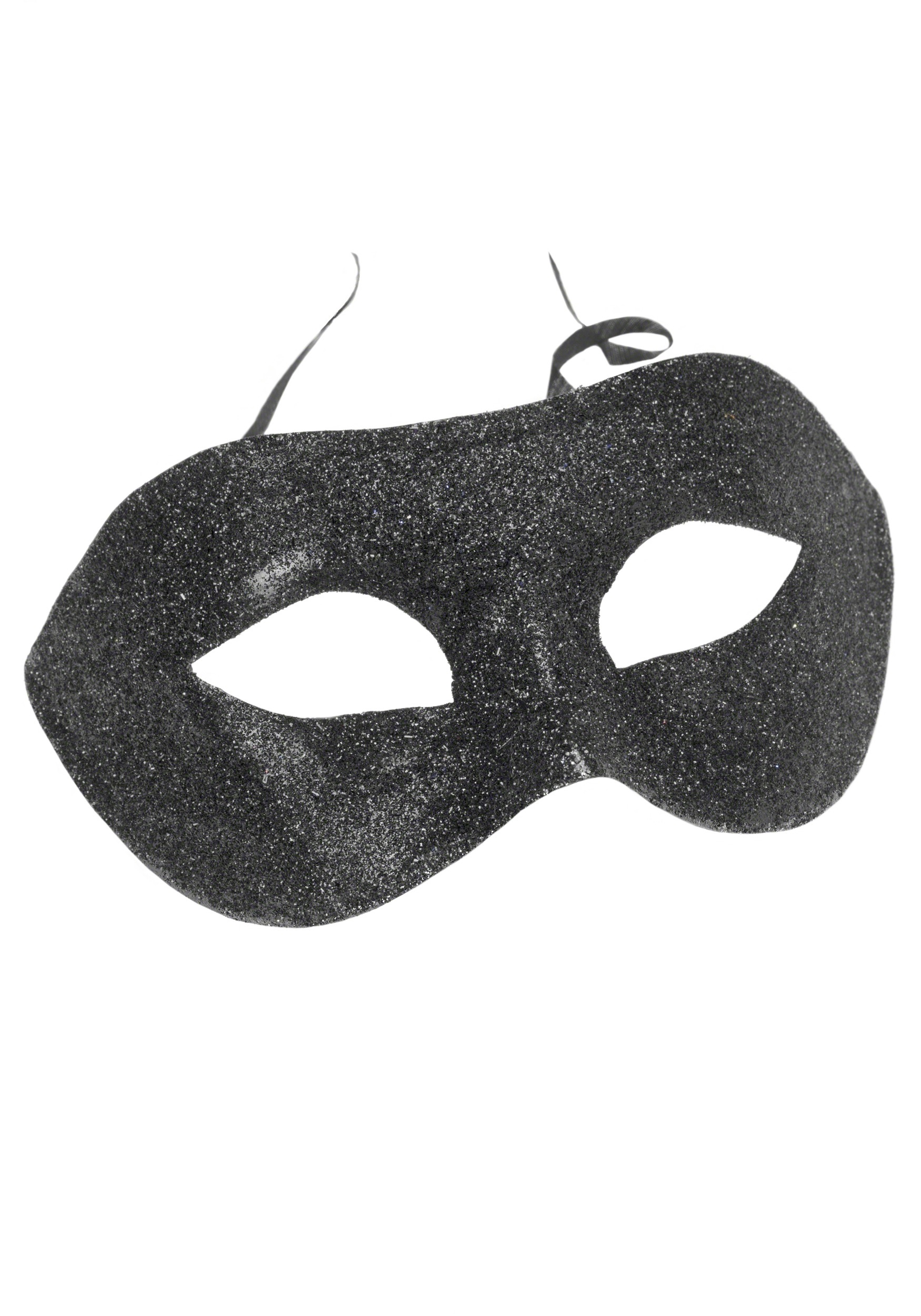 Black Glitter Eyemask Costume Accessory