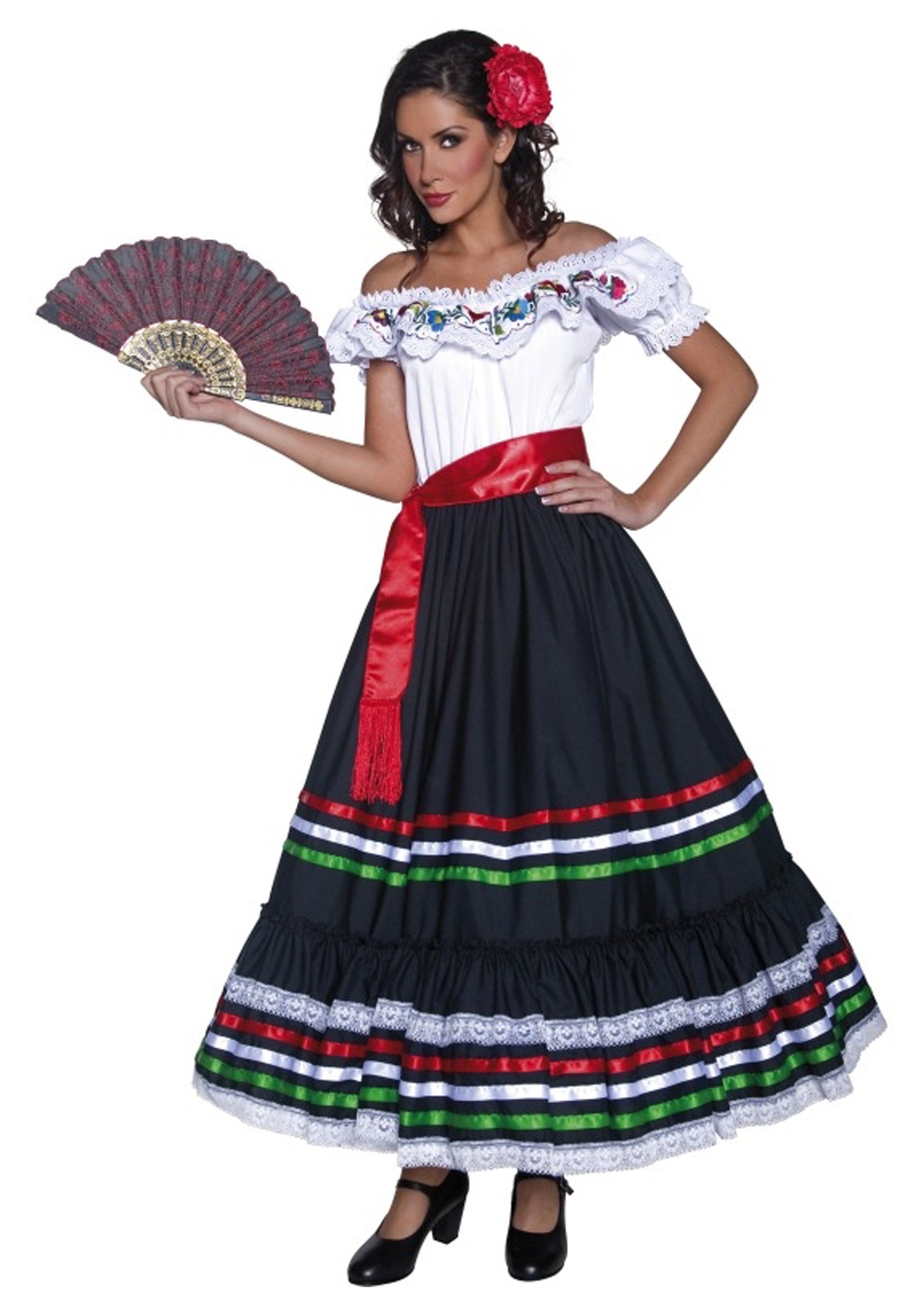 Authentic Western Senorita Costume ForAdults
