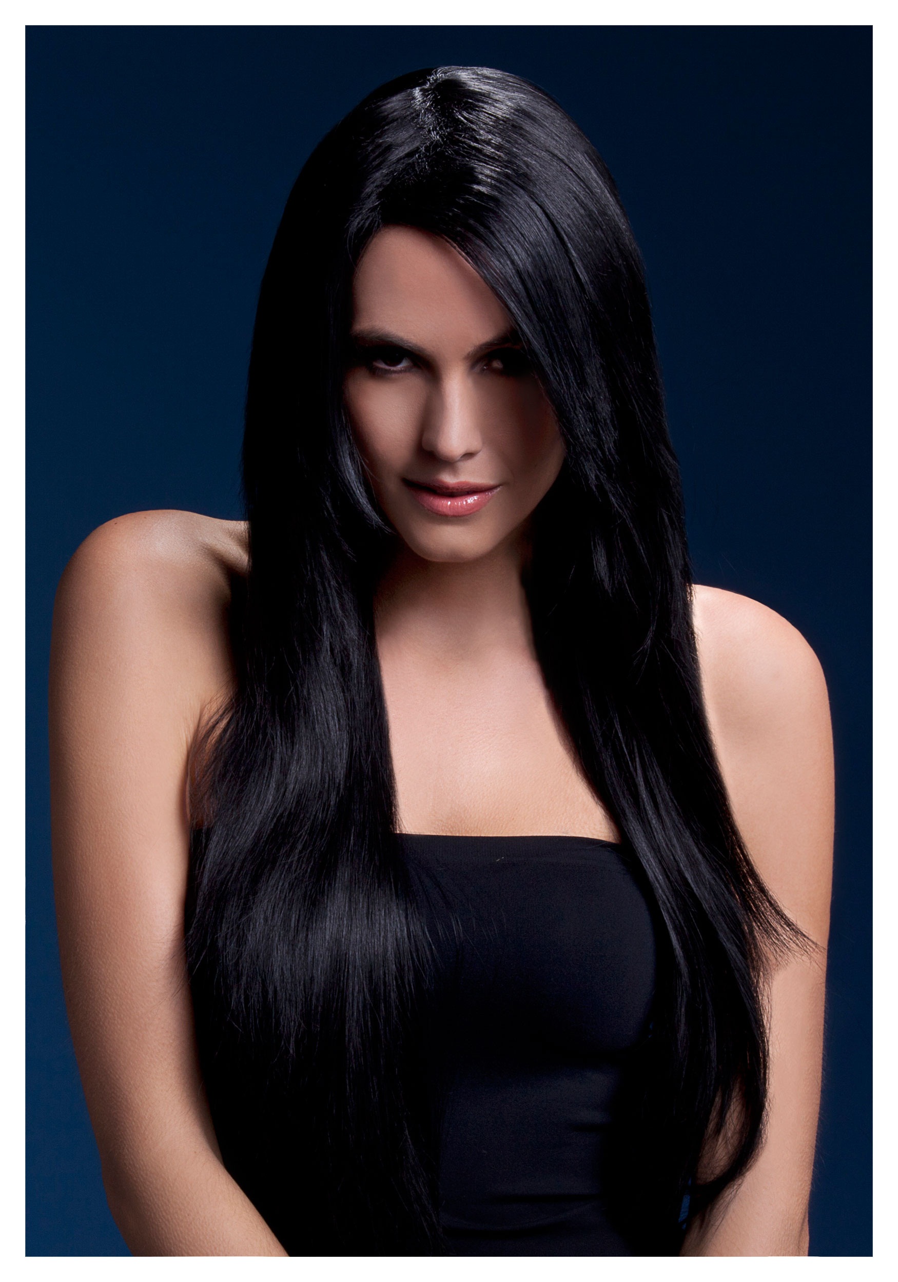 Styleable Fever Amber Black Wig