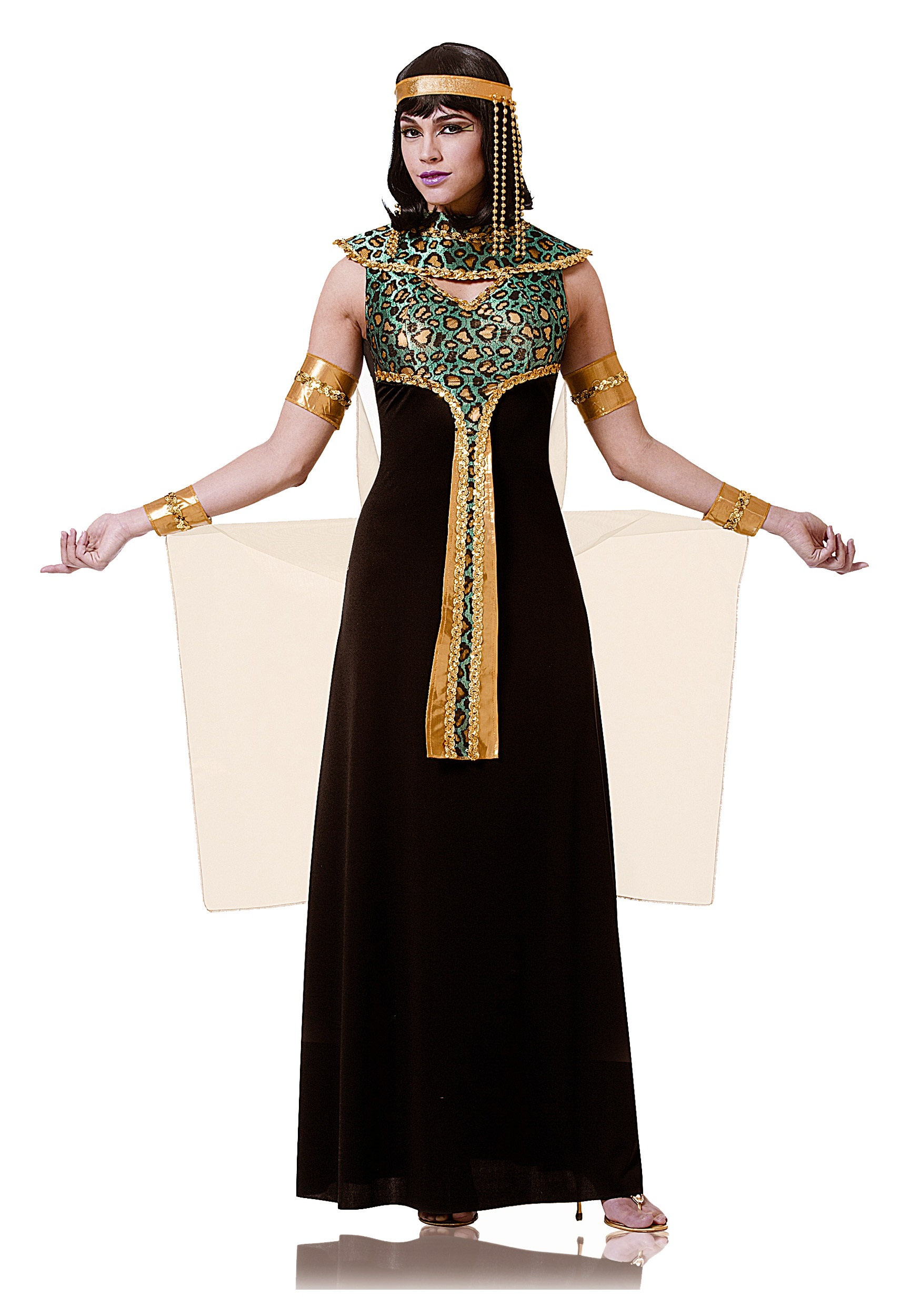 Black and Teal Womens Cleopatra Costume