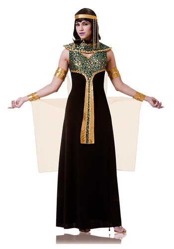 Women's Black and Teal Cleopatra Costume