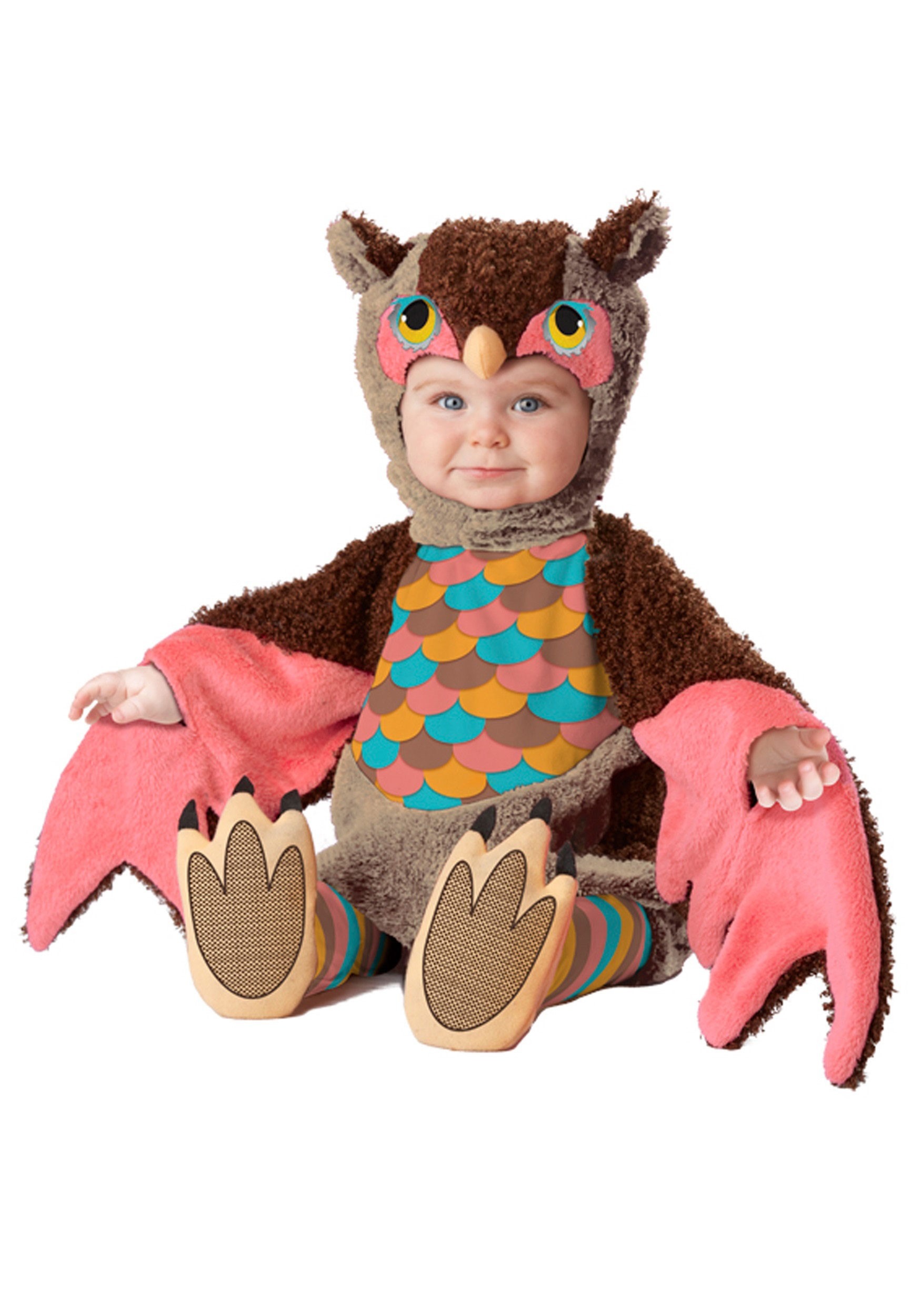 Photos - Fancy Dress California Costume Collection Owlette Costume for Infant Brown/Pink 