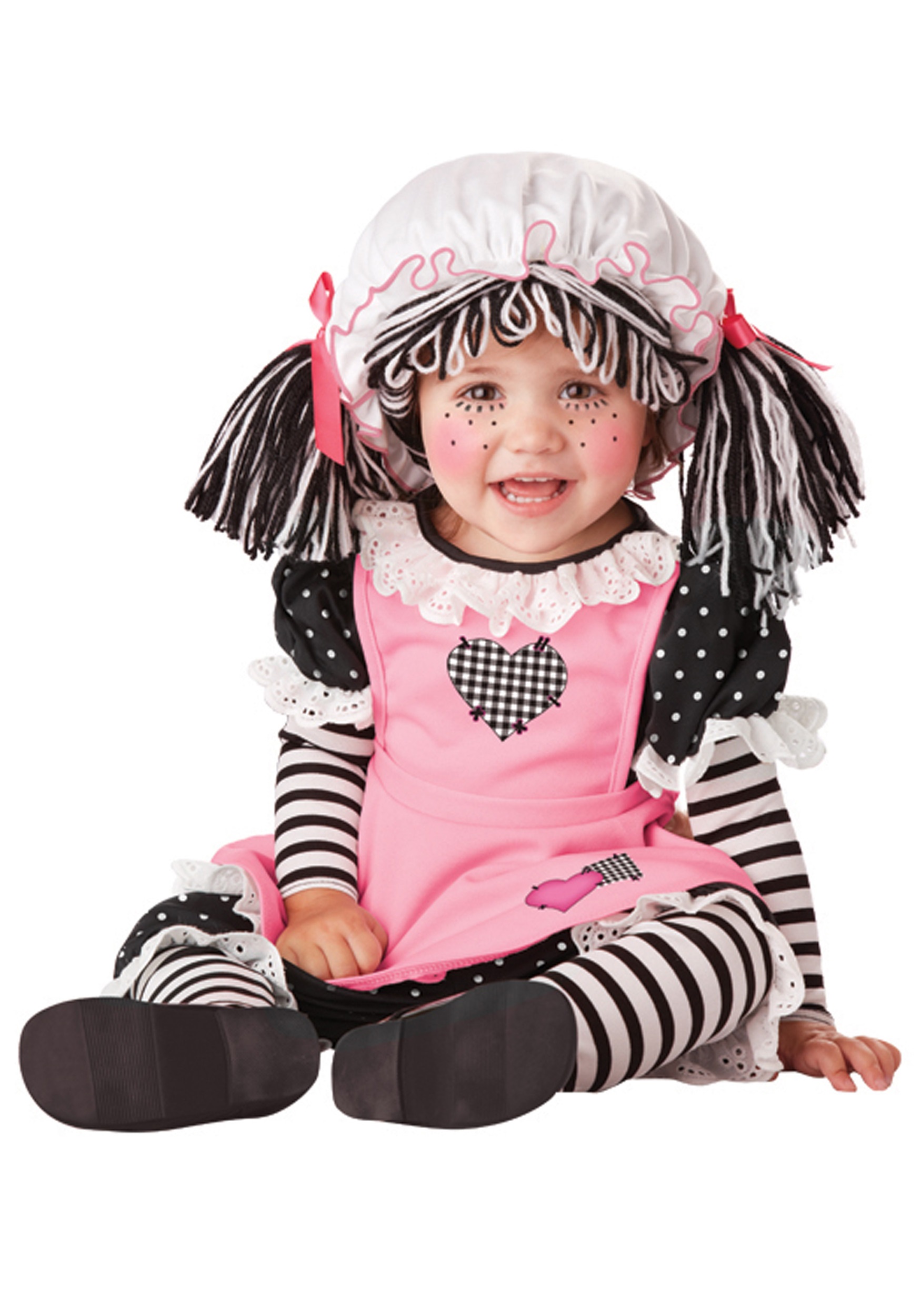 Photos - Fancy Dress California Costume Collection Infant Rag Doll Costume Black/Pink/W 