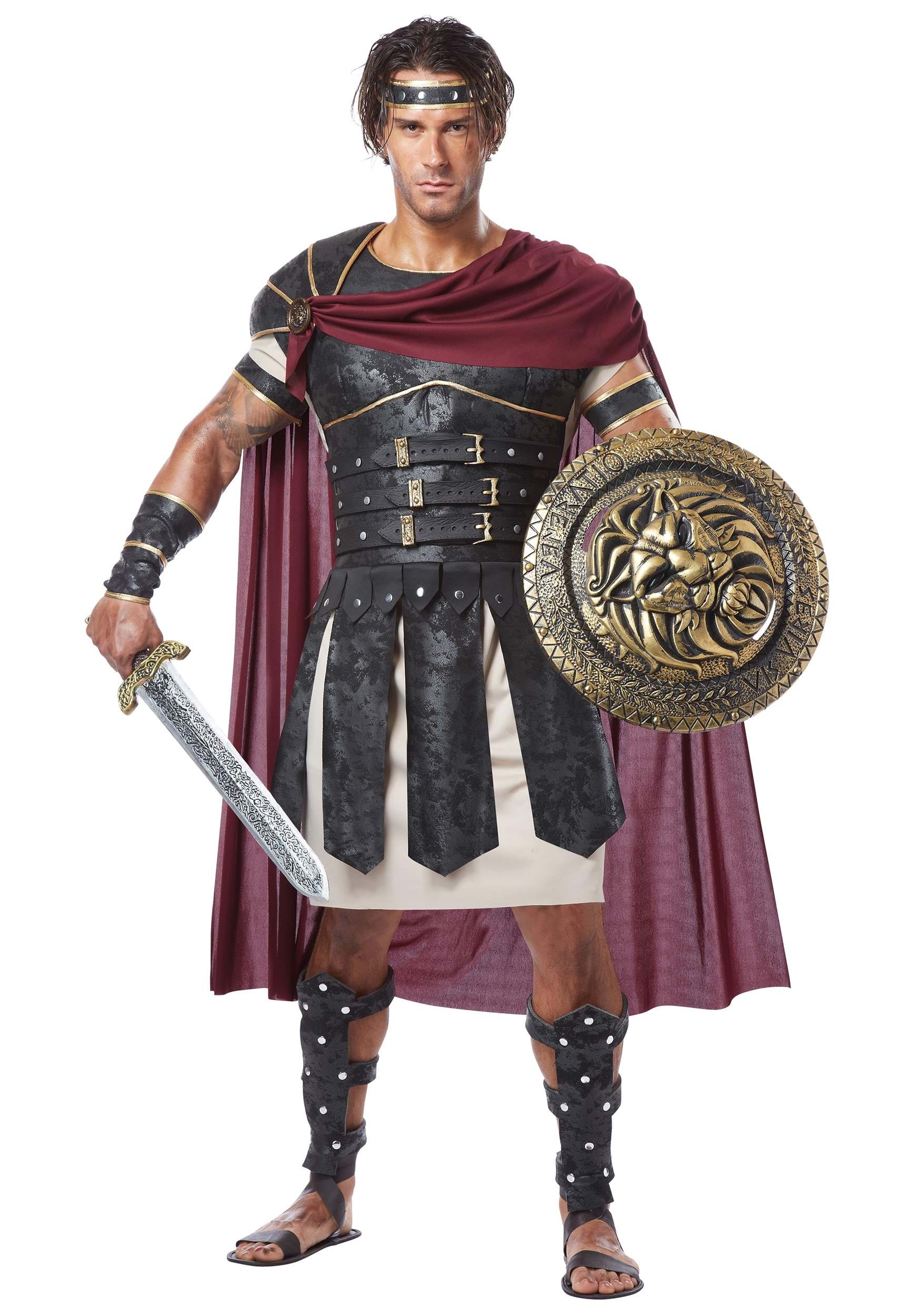 Centurion Roman Soldier Warrior Gladiator Deluxe Men Costume 