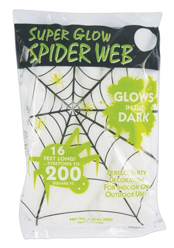 Glow in the Dark Spider Webs 16ft