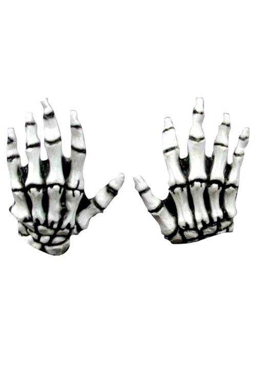 Kids White Skeleton Hands Alt 1