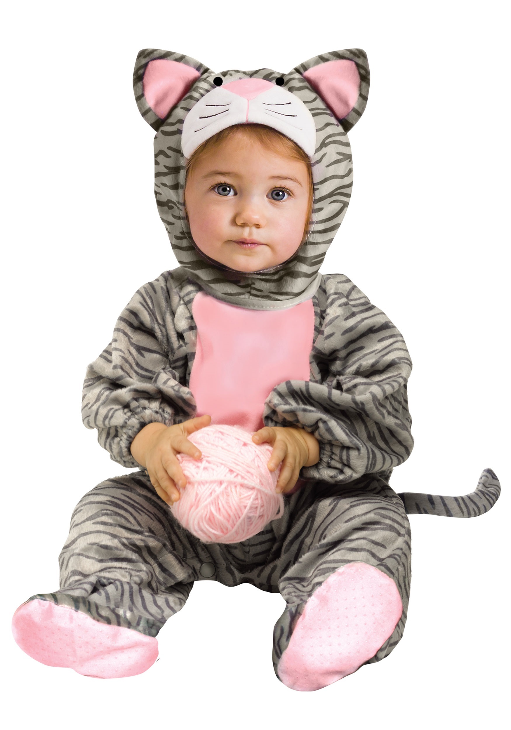 Photos - Fancy Dress Toddler Fun World Striped Gray Kitten  Costume | Kid's Cat Costumes Gray 