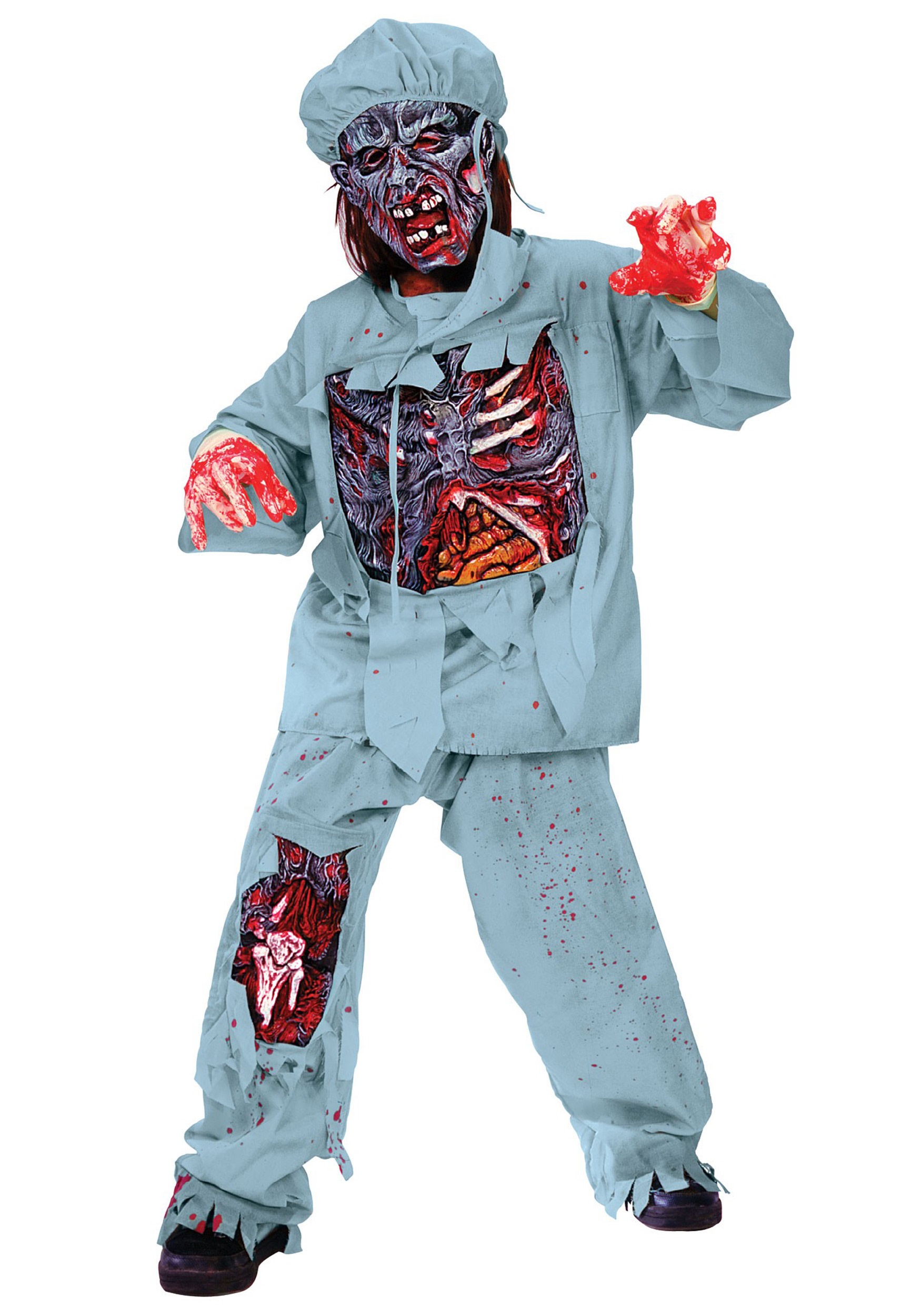 Photos - Fancy Dress Zombie Fun World  Doctor Costume for a Child Blue FU5957 