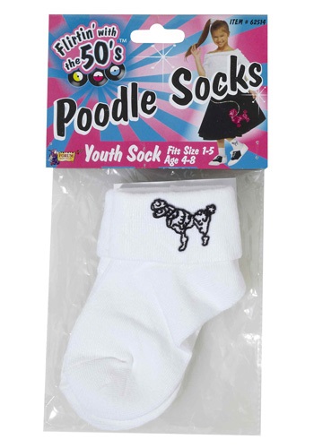 Kids 50s Poodle Socks