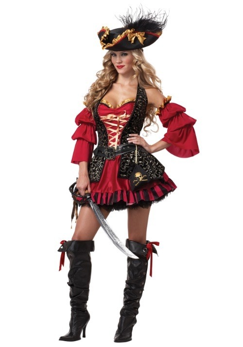 Plus size ladies pirate costume best sale