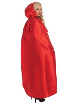 Red Satin Witches Cape