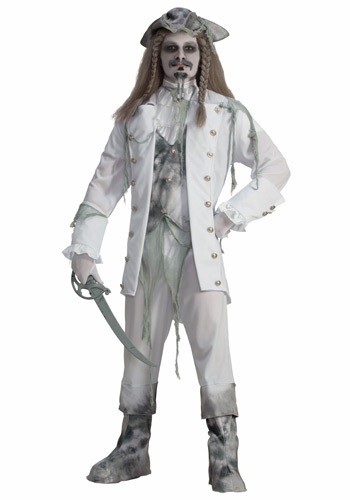 Mens Ghost Captain Pirate Costume