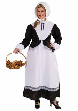 Womens Plus Size Pilgrim Costume