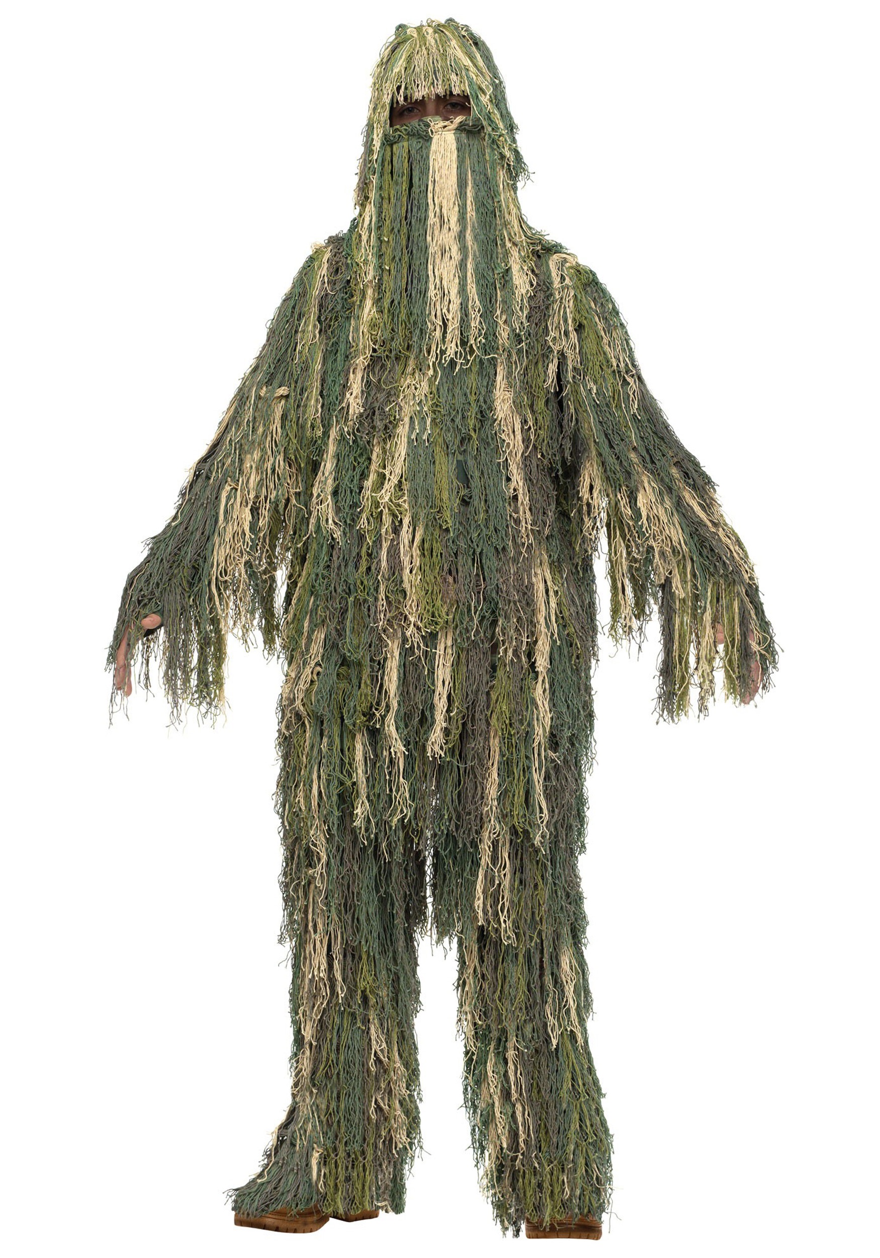 Photos - Fancy Dress Fun World Ghillie Suit For Kids | Kid's Costumes Green FU131532