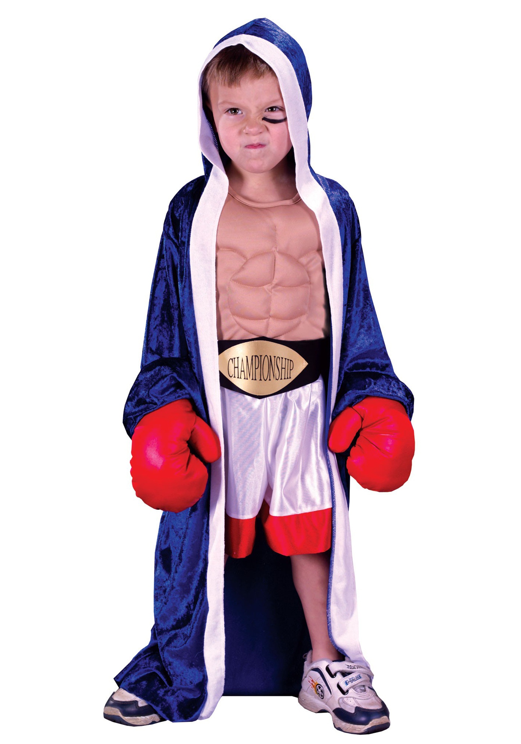 Photos - Fancy Dress CHAMP Fun World Lil'  Boxer Costume For Kids Blue/Red/White FU1544C 