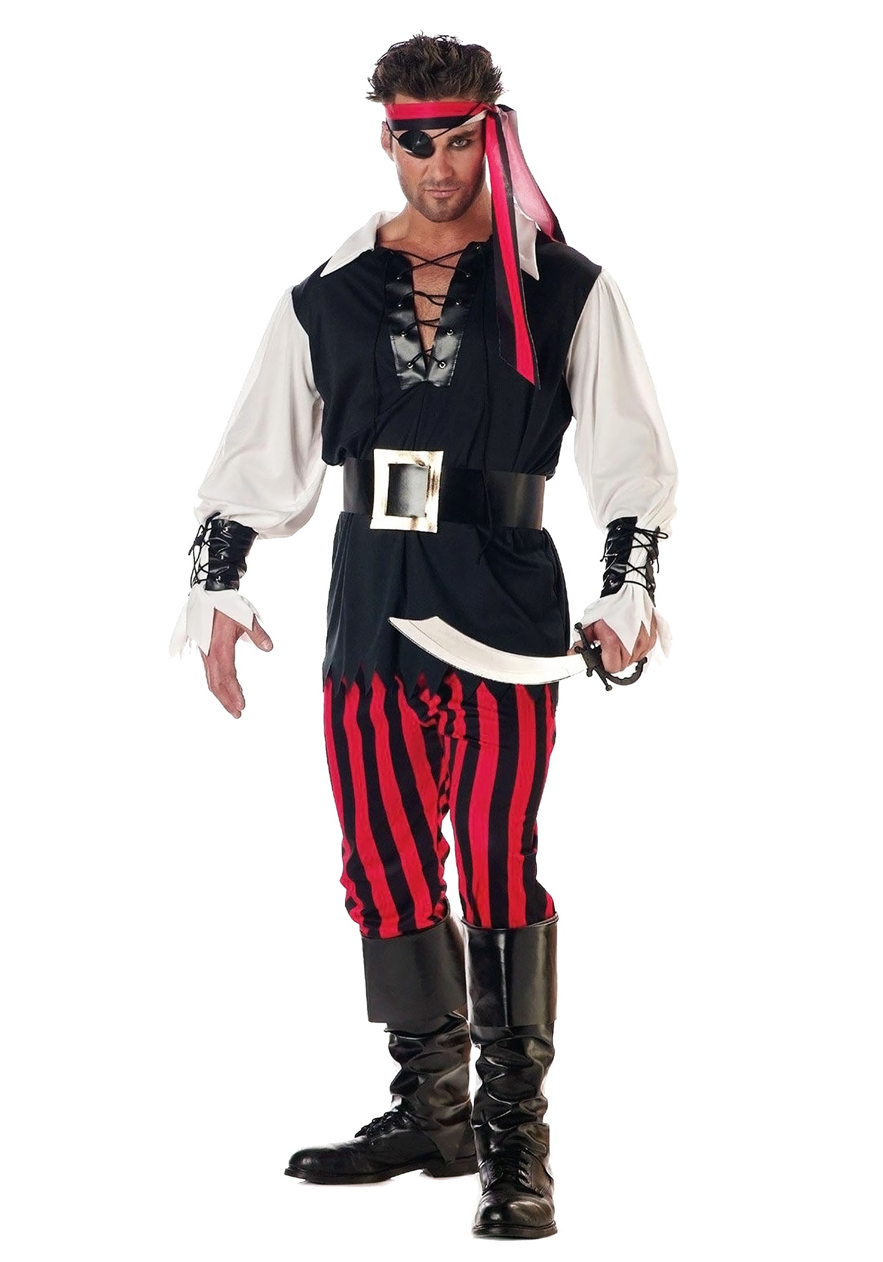 Photos - Fancy Dress California Costume Collection Cutthroat Pirate Costume for Men Black CA013 