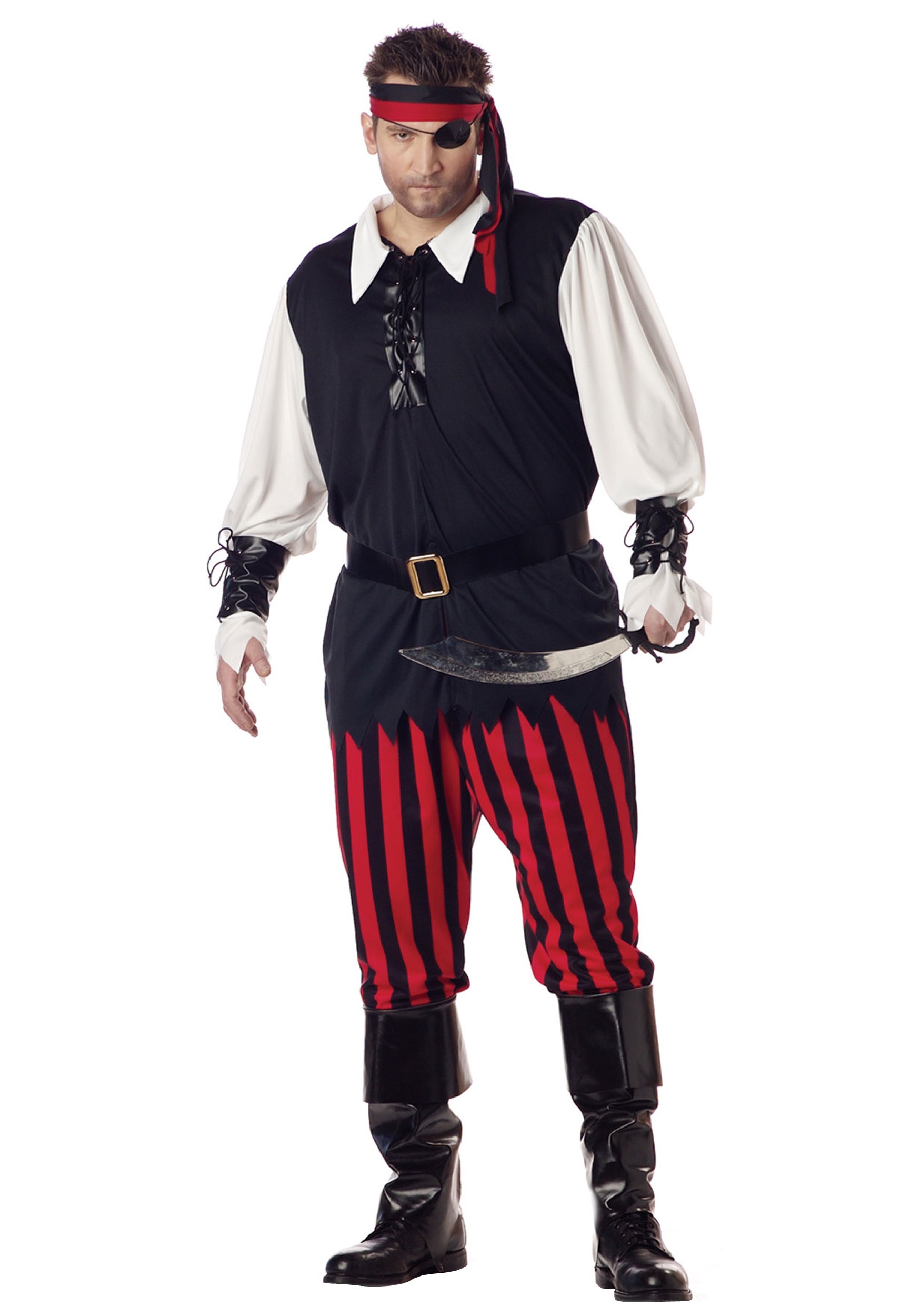 Photos - Fancy Dress California Costume Collection Plus Size Men's Cutthroat Pirate Costume | A 