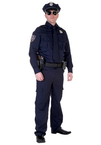 Realistic Plus Size Cop Costume