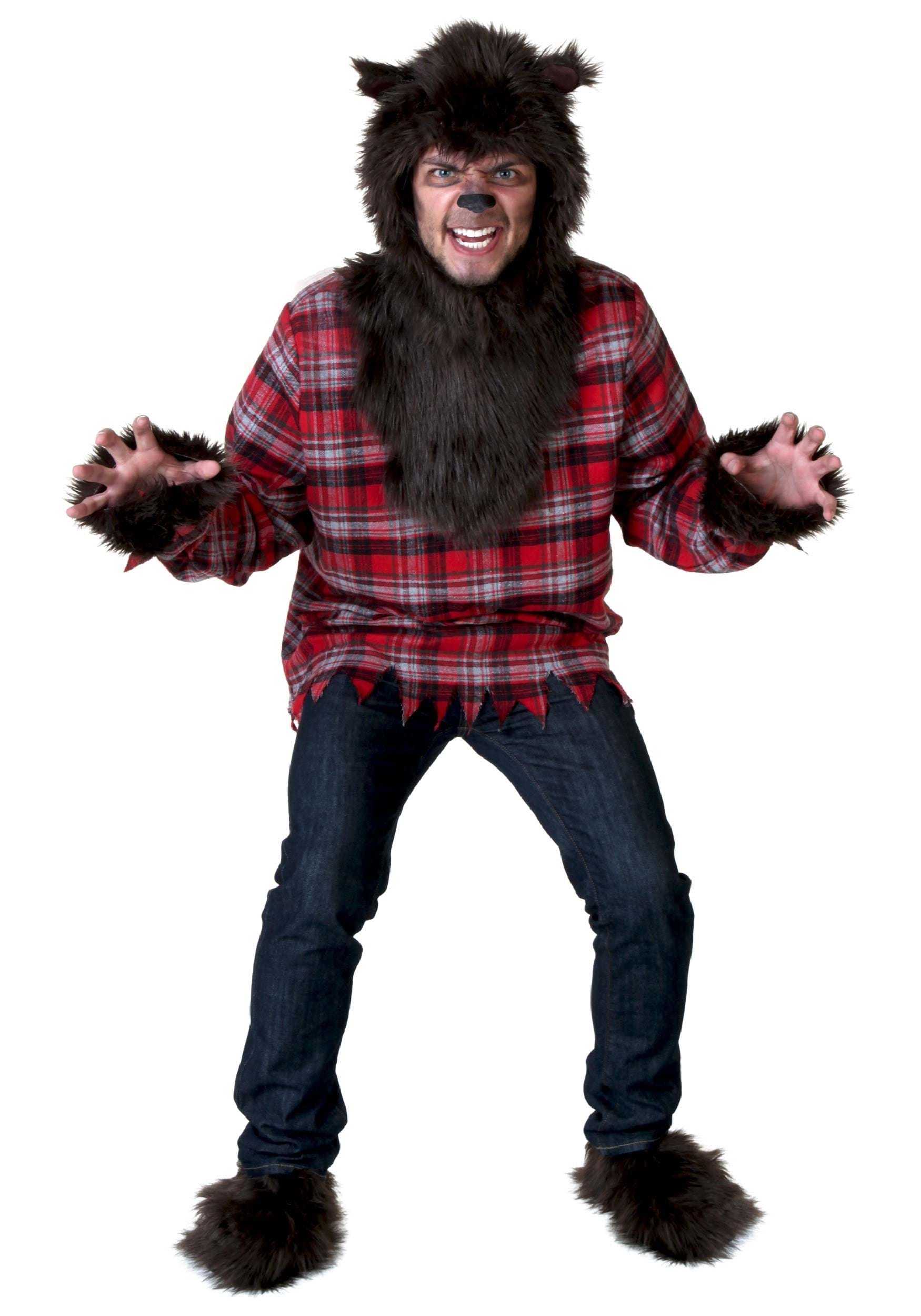 Plus Size Fierce Werewolf Costume for Men 2X 3X 4X 5X