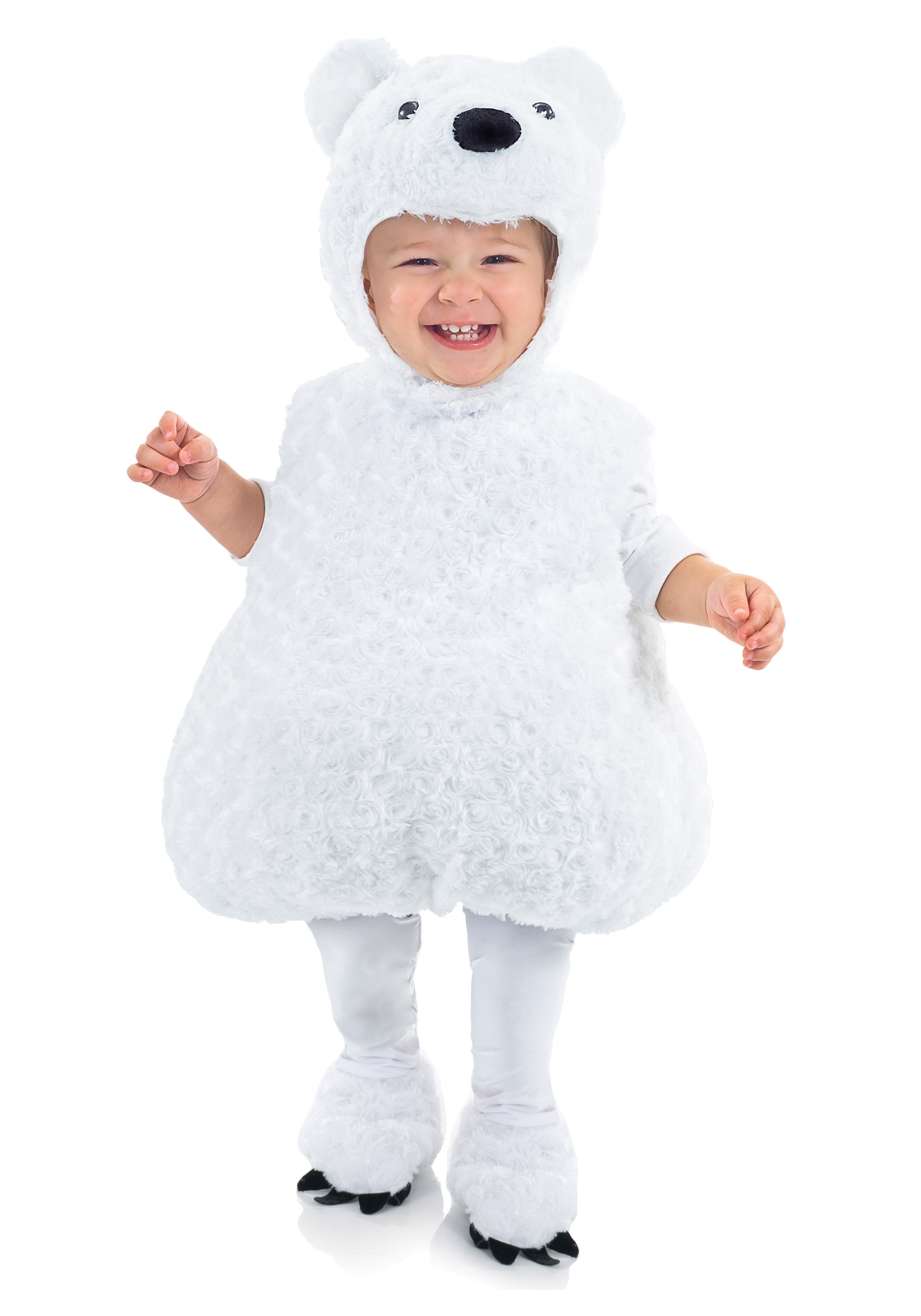 Photos - Fancy Dress Polar Bear Underwraps Toddler  Costume White UN25808 