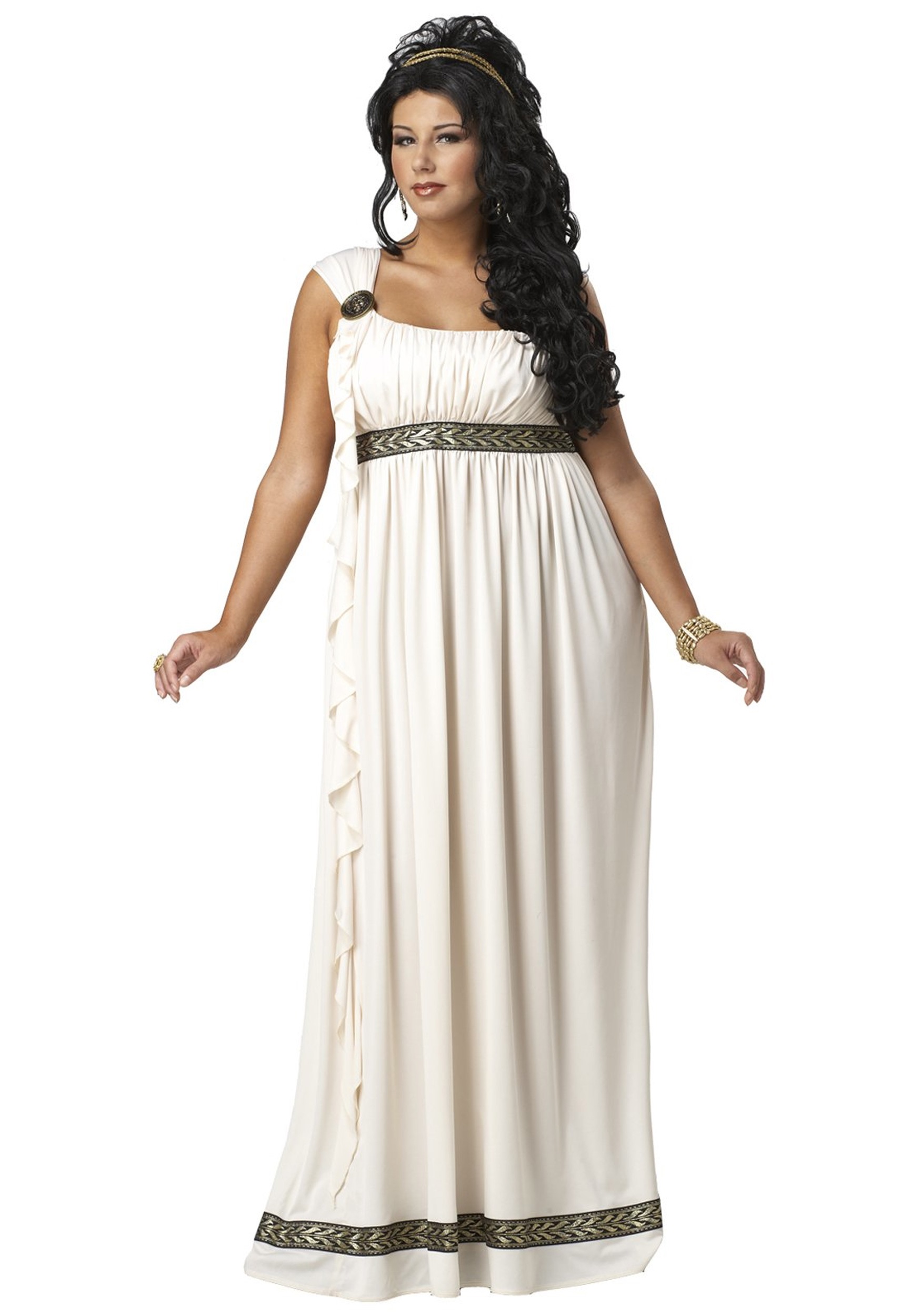 Photos - Fancy Dress California Costume Collection Olympic Goddess Plus Size Women's Costume Br 