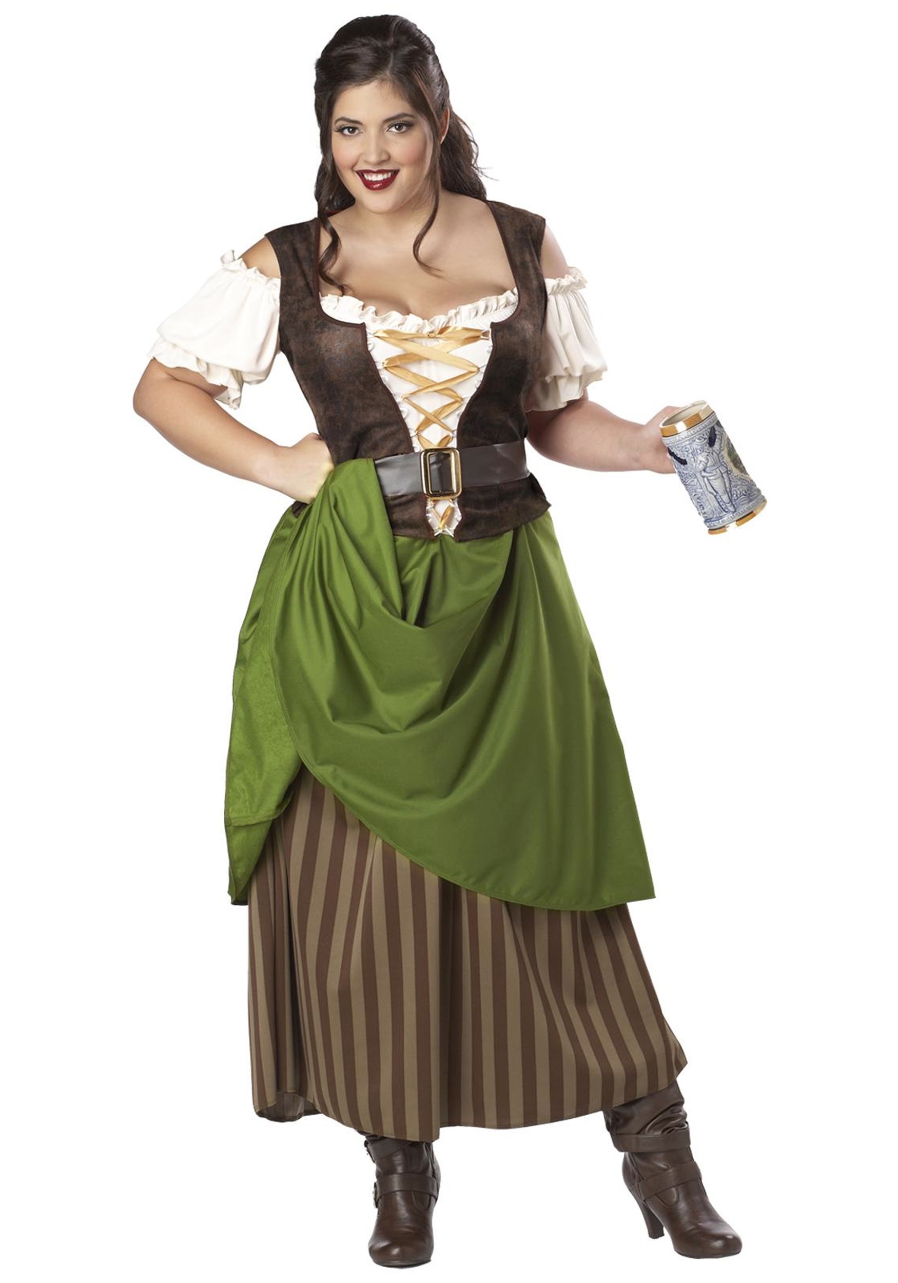 Tavern Maiden Plus Size Costume for Women | Plus Size Renaissance Dress