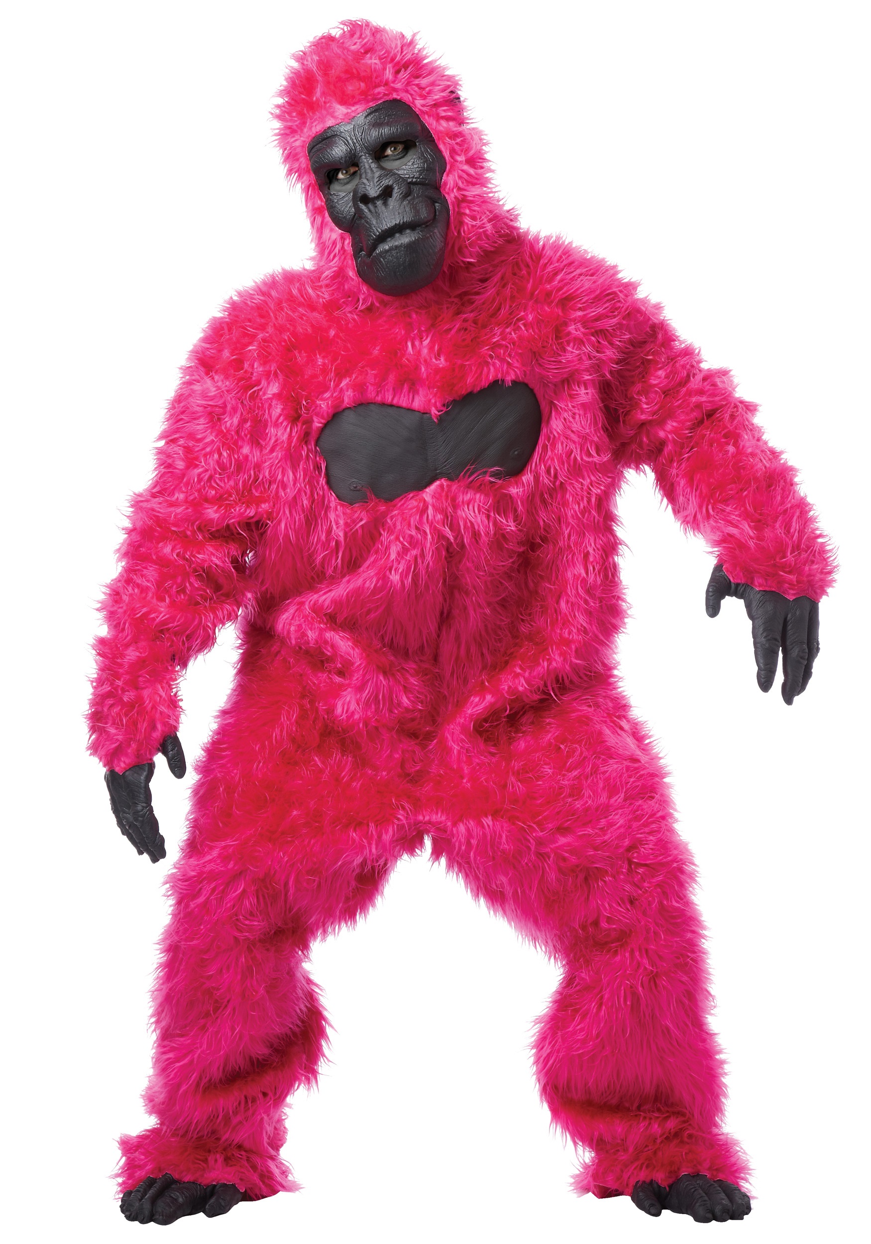  Monkey Chest Muscles Shirt Halloween Costume Gorilla