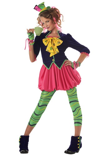 Tween Wonderland Miss Mad Hatter Costume