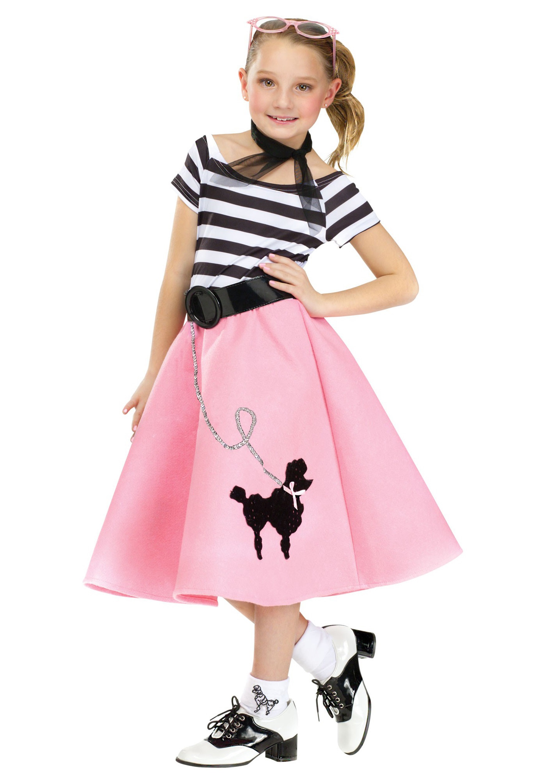 Poodle Skirt Dress Costume for Girls