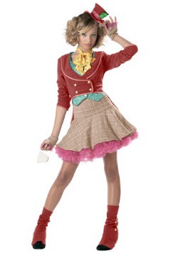 Whimsical Teen Girls Mad Hatter Costume