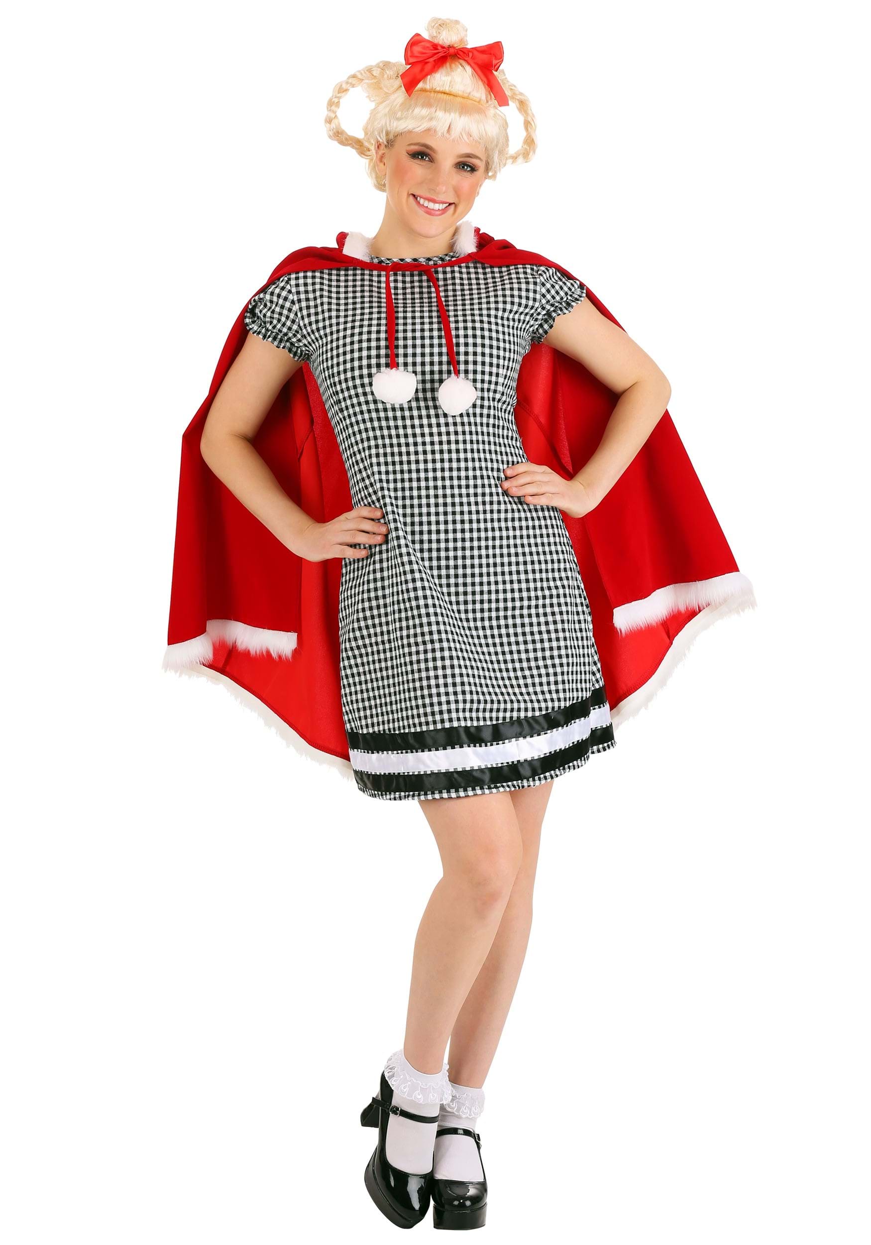 Womens Dr. Seuss Cindy Lou Who Costume Dress | How the Grinch Stole Christmas Costumes