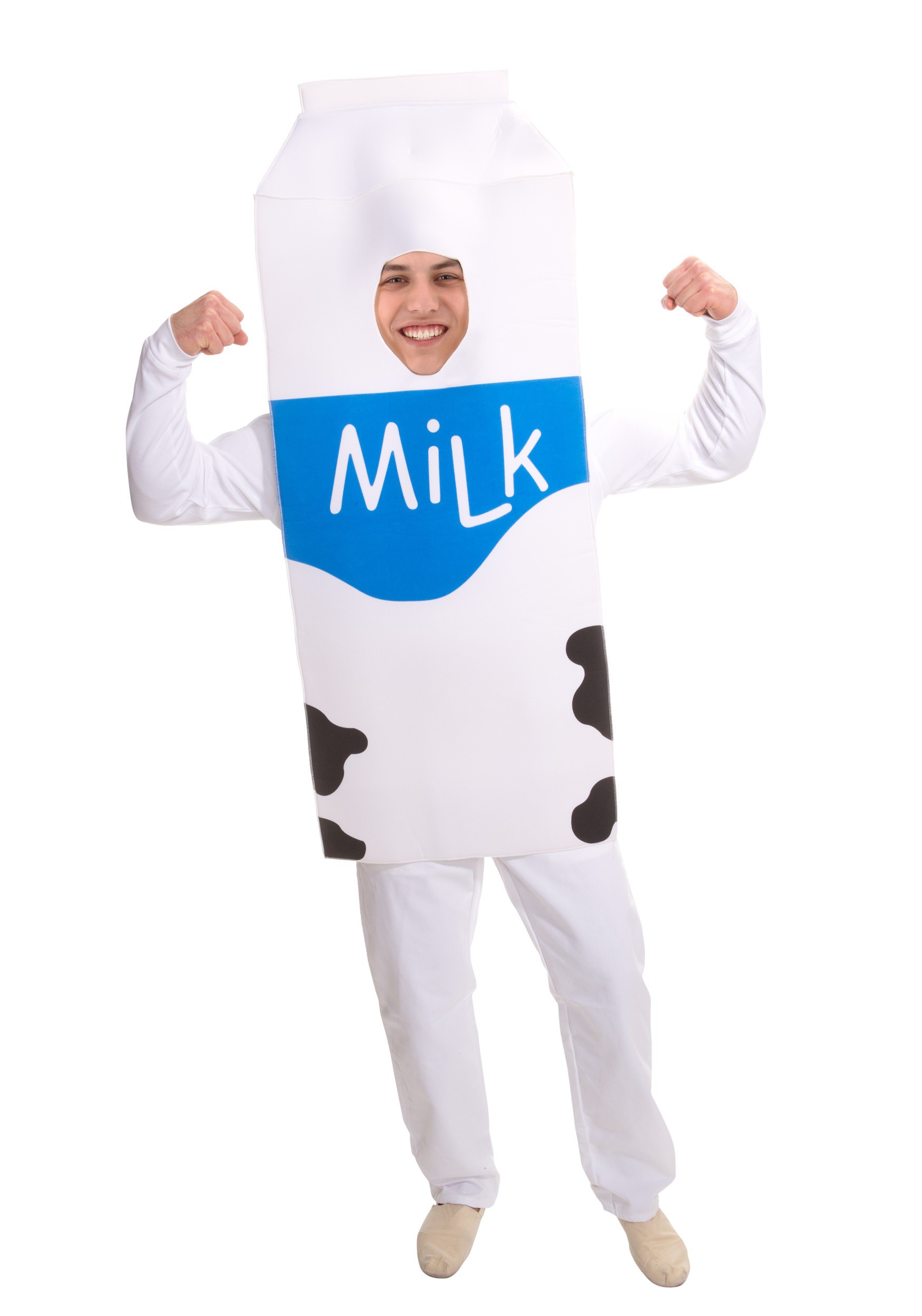 Photos - Fancy Dress FUN Costumes Milk Costume for Adults White FUN2684AD