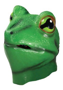 Adult Deluxe Latex Frog Mask