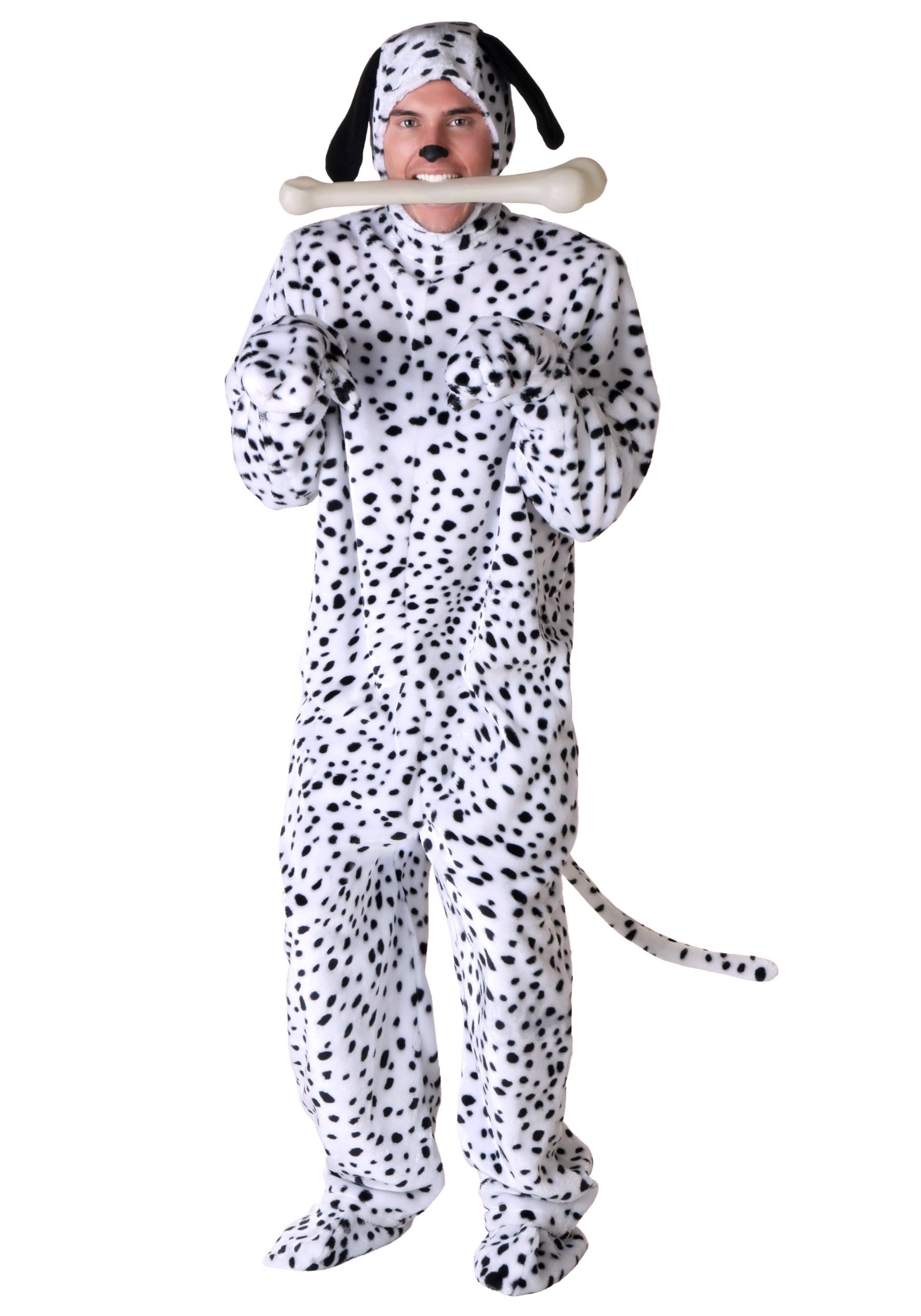 Photos - Fancy Dress FUN Costumes Adult Dalmatian Dog Costume | Animal Costume Black/White