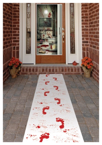 Bloody Footprints Runner Halloween Decoration