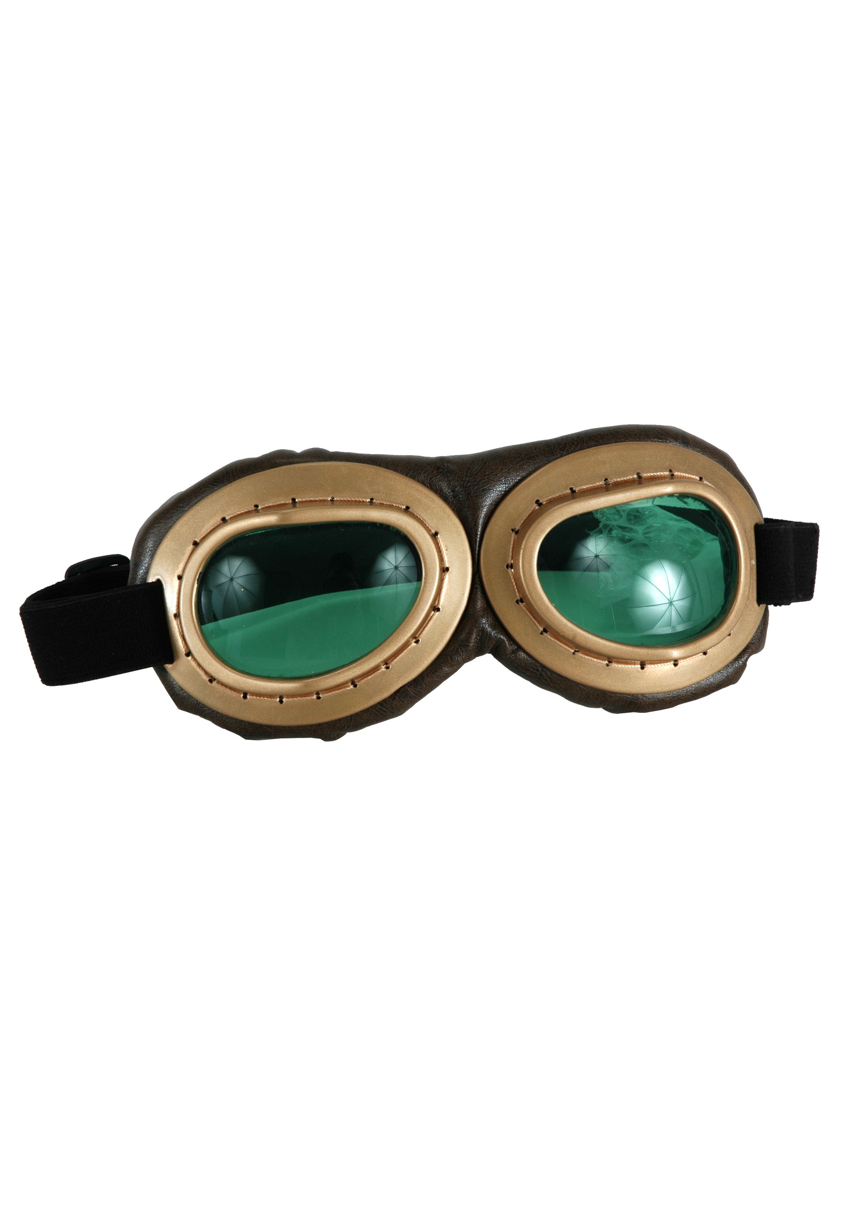 Steampunk Gold Aviator Goggles