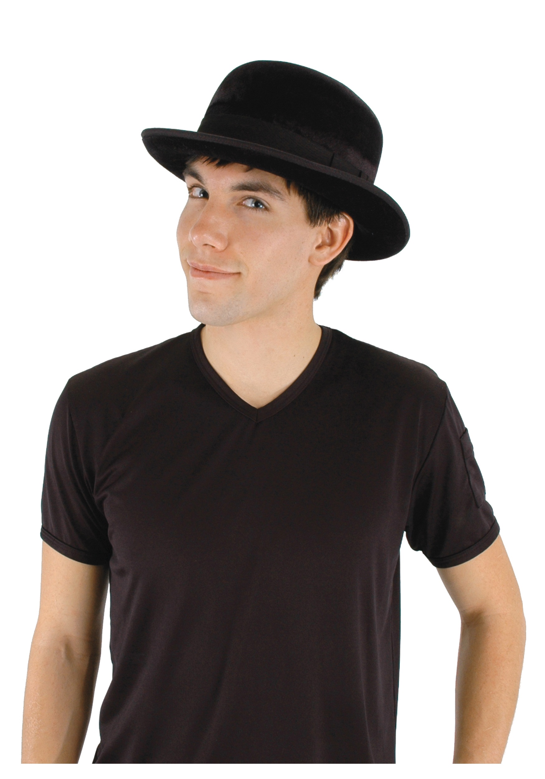Black Velour Men's Hat